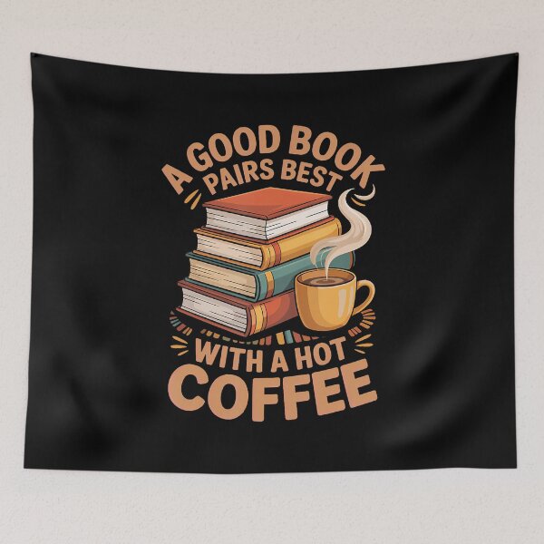 Item preview, Good Books Hot Coffee Literature Book Reading Reader designed and sold by JosephineEdith1.
