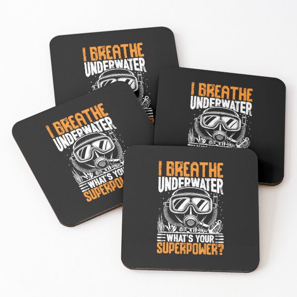 Item preview, I Breathe Underwater Whats Your Superpower Scuba Diving designed and sold by AlyceLynne.