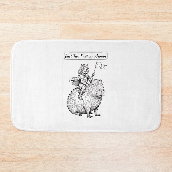Item preview, Just Two Fantasy Weirdos: An Elf and Her Mood Capybara designed and sold by HelixPedia.
