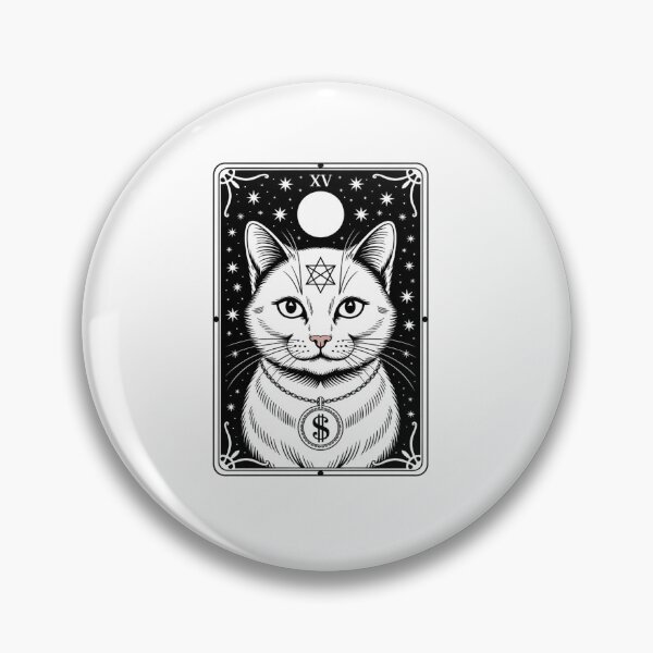 Item preview, Tarot Card Cat The Devil, Satanic Goth Halloween Cat Men Women  designed and sold by estellaken.