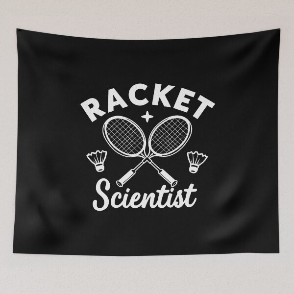 Item preview, Funny Badminton Players Racket Scientist designed and sold by PatriciaKelsey.
