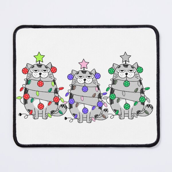 Item preview, Christmas Cat Trio – Festive Holiday Cats  designed and sold by StillOdd.