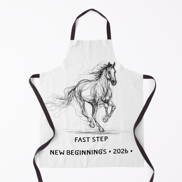 Item preview, Skecth horse illustration with Fast step beginnings 2026 text designed and sold by DadGenX.