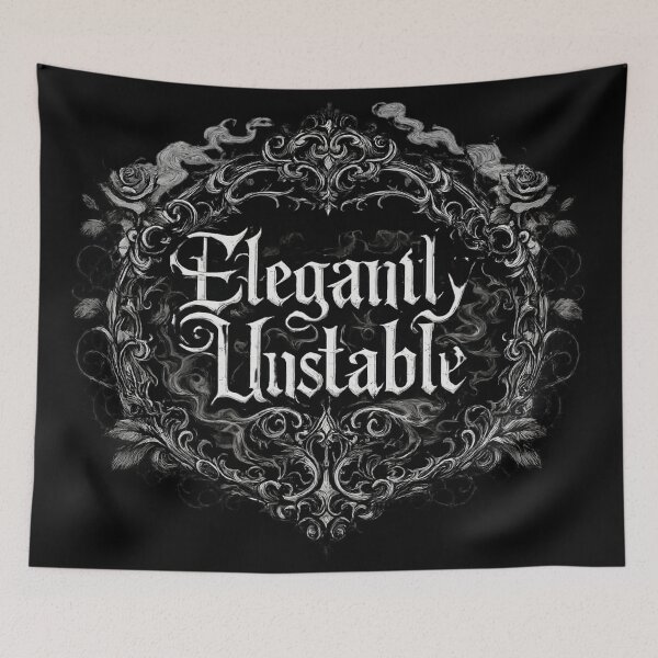 Item preview, Elegantly Unstable — Gothic Baroque Frame Dark Academia Aesthetic designed and sold by Mouraludia.