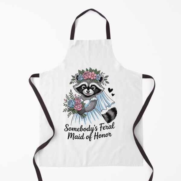Item preview, Somebody's Feral Maid Of Honor Funny Wedding and Bridesmaid designed and sold by estellaken.