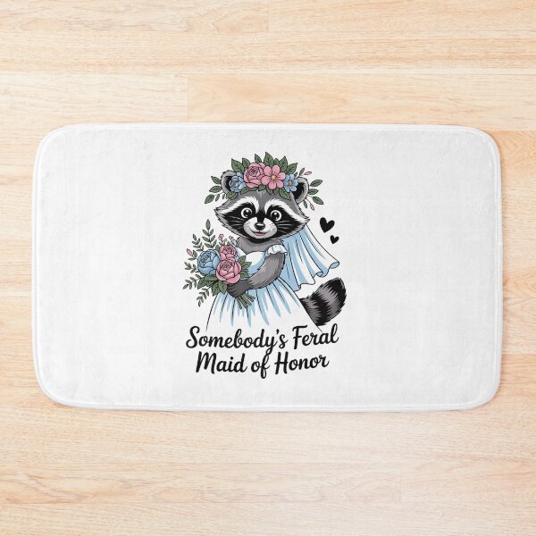 Item preview, Somebody's Feral Maid Of Honor Funny Wedding and Bridesmaid designed and sold by estellaken.