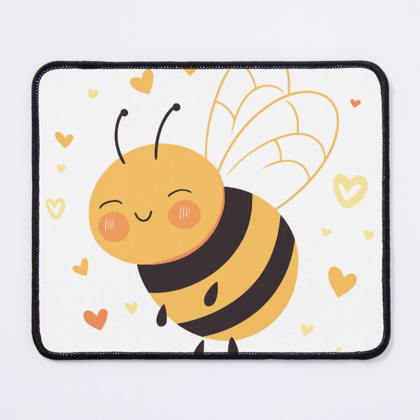 Item preview, Cute Smiling Bee With Hearts designed and sold by TurtleDojo.