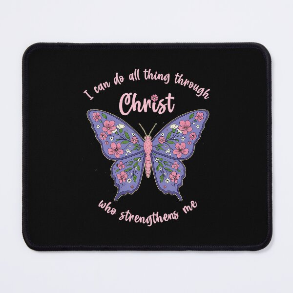 Item preview, I Can Do All Things Through Christ Chinoiserie Butterfly designed and sold by SelmaBonnie.