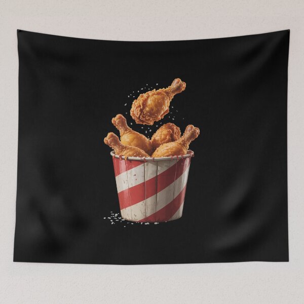 Item preview, National Fried Chicken Day Funny Fast Food Lover  designed and sold by VasilisLamArt.