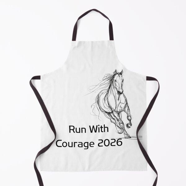 Item preview, Sketch horse illustration with Ride Courage 2026 text designed and sold by DadGenX.