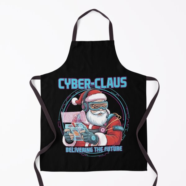 Item preview, Cyber Claus Futuristic Tech Santa Illustration designed and sold by SoulenCify.