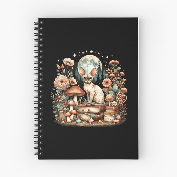 Item preview, Cute Mushroom Cottagecore Aesthetic Devon Rex Cat For designed and sold by PatriciaKelsey.