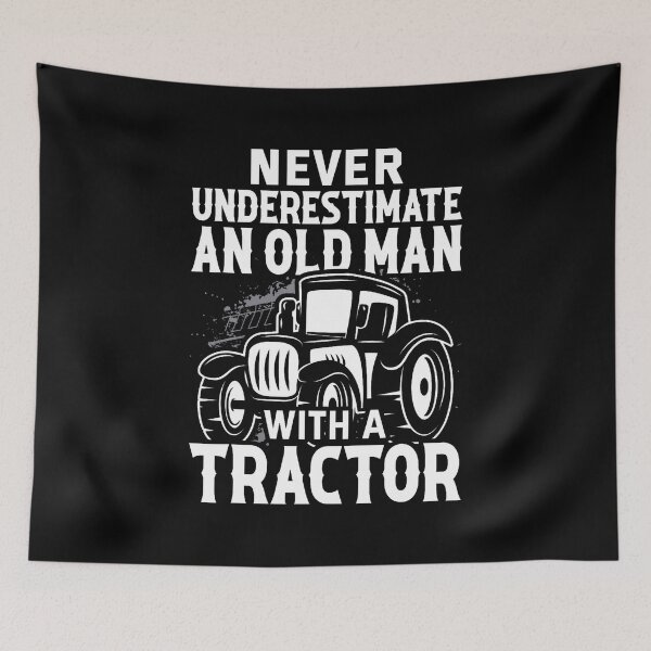 Item preview, Never Underestimate An Old Man With A Tractor designed and sold by JosephineEdith1.