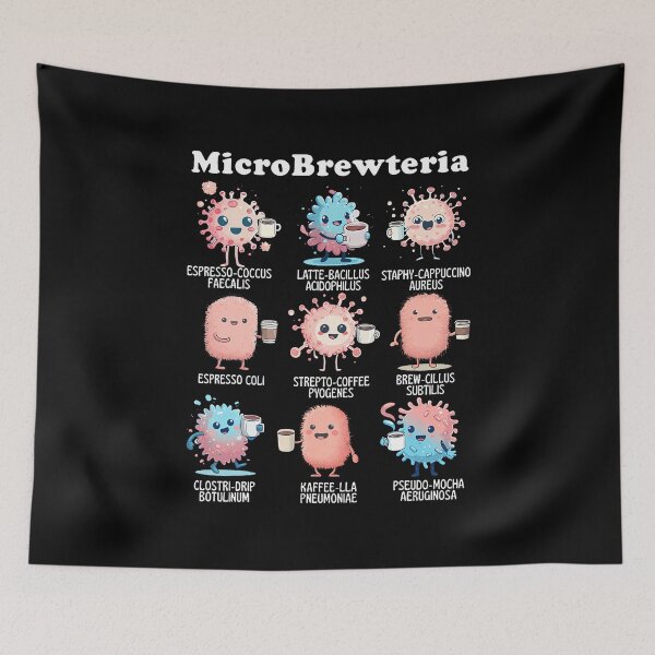 Item preview, Micro Brewteria Bacteria Coffee Microbiology Biology Teacher designed and sold by PatriciaKelsey.