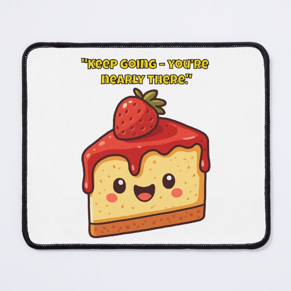 Item preview, Cheery Cheesecake Motivation – Keep Going! designed and sold by Latitude 1°N.