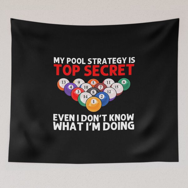 Item preview, Funny Billiards Art For Billiard Lover Pool Player designed and sold by AlyceLynne.