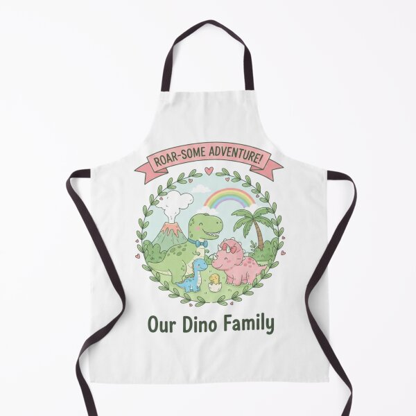 Item preview, Cute Dino Family – Roar-some Adventure | Kawaii Dinosaur Illustration designed and sold by Sksticker991.