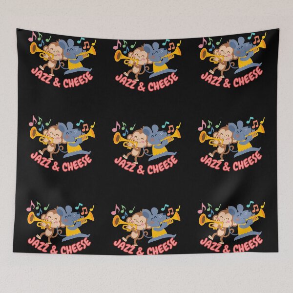 Item preview, Trumpets, Tunes, and Friendship: The Jazz & Cheese Band designed and sold by Wandara Art & Decor.