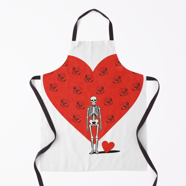 Item preview, Eternal Flame: Skull Beneath Rose-Filled Heart designed and sold by PrintStichCo.