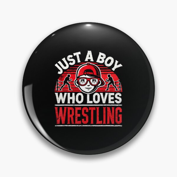 Item preview, Wrestling Just A Boy Who Loves Wrestling Boys designed and sold by DoraBlanche.