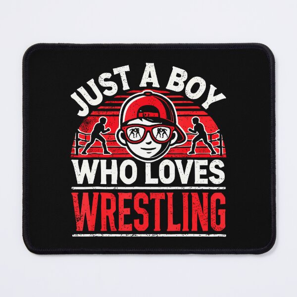 Item preview, Wrestling Just A Boy Who Loves Wrestling Boys designed and sold by DoraBlanche.