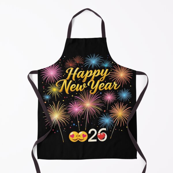 Item preview, Happy New Year 2026 Fireworks – Vibrant Colorful Celebration on Black Background designed and sold by PixelVibe782.