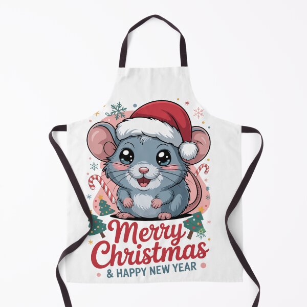 Item preview, Christmas happy new year Shrew T-Shirt – Kawaii Holiday Mouse Design, Funny Winter Animal Tee, Cute Xmas Gift Idea for Kids & Adults designed and sold by kaka8888.