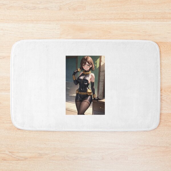 Item preview, Four Darkengard Anime Art | Black Catsuit Gold Collar Dark Aesthetic designed and sold by iloveanimechibi.