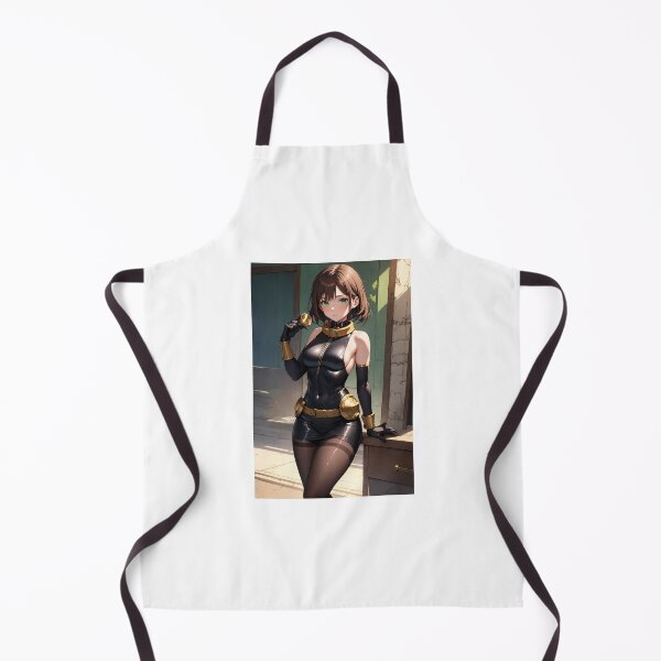 Item preview, Four Darkengard Anime Art | Black Catsuit Gold Collar Dark Aesthetic designed and sold by iloveanimechibi.