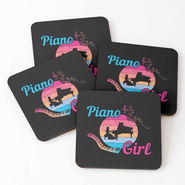 Item preview, Piano Girl Musician Pianist Keyboard Notes Melody al designed and sold by SelmaBonnie.