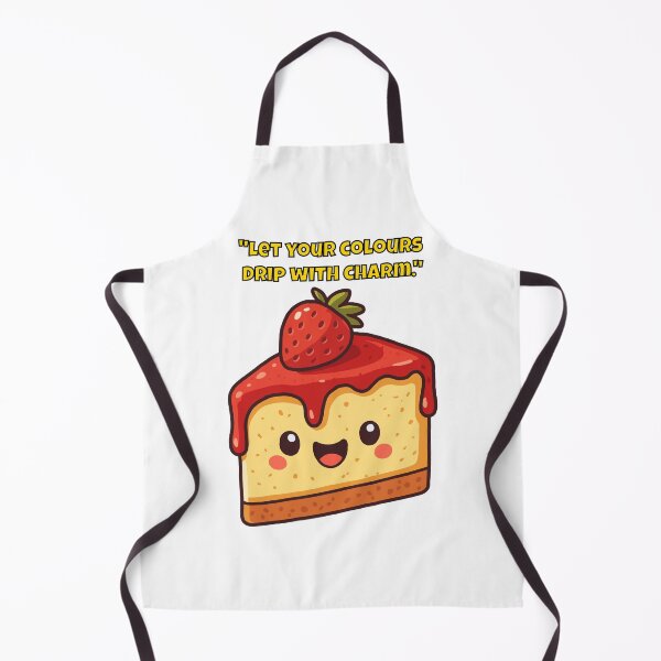 Item preview, Let Your Colours Drip with Charm – Cute Kawaii Strawberry Cheesecake Art designed and sold by Latitude 1°N.