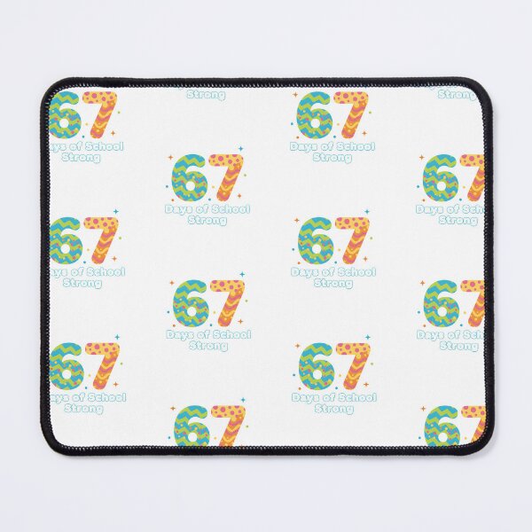 Item preview, 67 Days of School Strong – Colorful Fun Teacher & Student Milestone Design designed and sold by drchzak.
