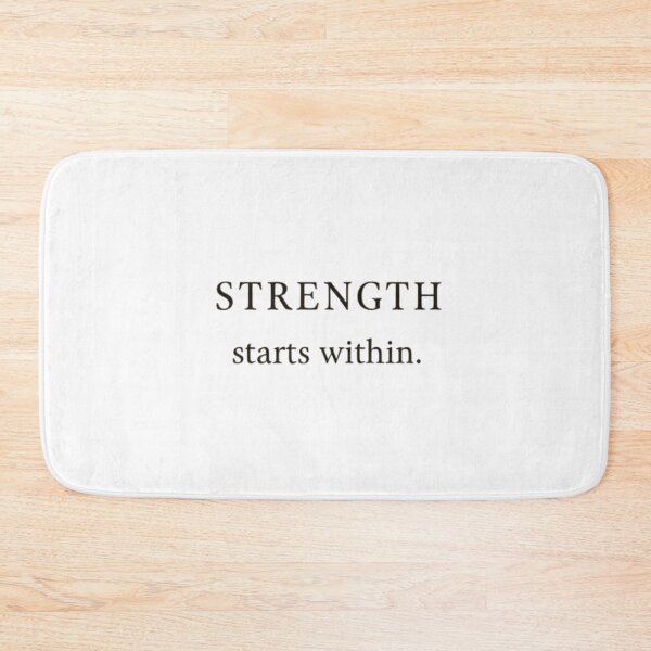 Item preview, Strength Starts Within – Scandinavian Minimal Quote designed and sold by Irene Catchmind.