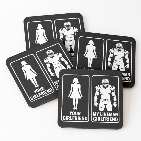 Item preview, Football Lineman Funny Support Couples designed and sold by sterabamineh.