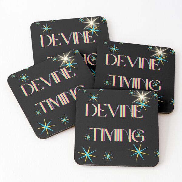 Item preview, Devine Timing - Black Background Glowing Gold Design designed and sold by Extremeallie.