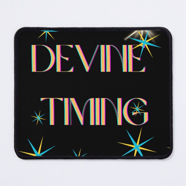 Item preview, Devine Timing - Black Background Glowing Gold Design designed and sold by Extremeallie.