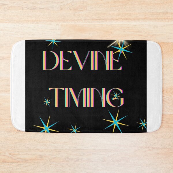 Item preview, Devine Timing - Black Background Glowing Gold Design designed and sold by Extremeallie.