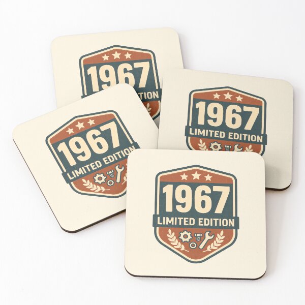 Item preview, 1967 Limited Edition Vintage Badge with Mechanical Icons and Laurel Motif designed and sold by SplashTastic.