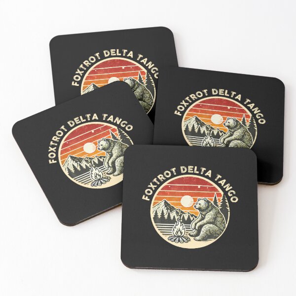 Item preview, Retro Resist Bear Camping Hiking Foxtrots Deltas Tangos designed and sold by DeannaAntoin.