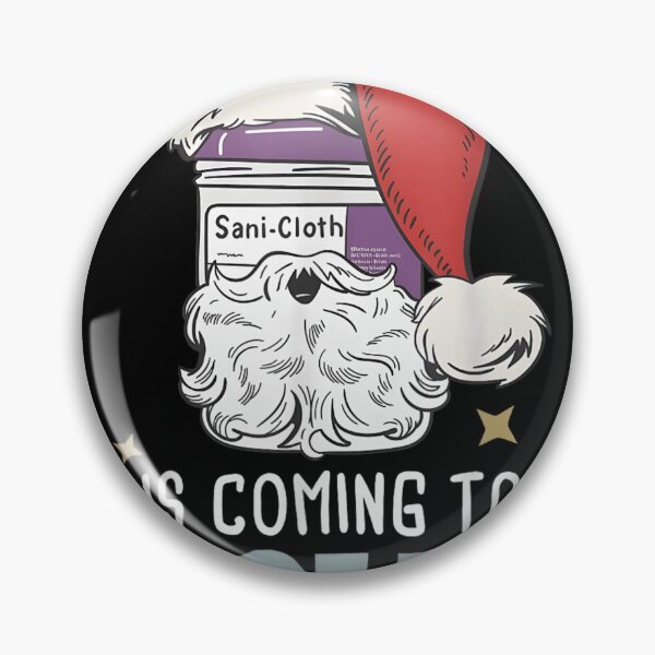 Item preview, Sani Cloth Is Coming To Town Nurse Doctor Christmas Humor designed and sold by Serene woods.