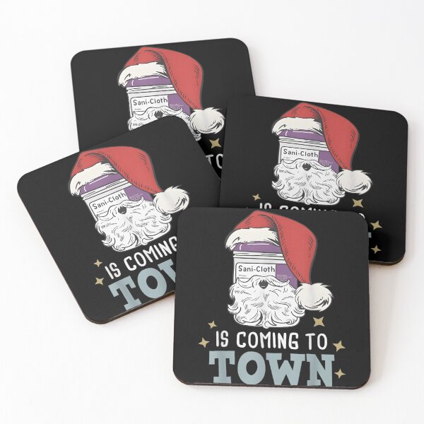 Item preview, Sani Cloth Is Coming To Town Nurse Doctor Christmas Humor designed and sold by Serene woods.