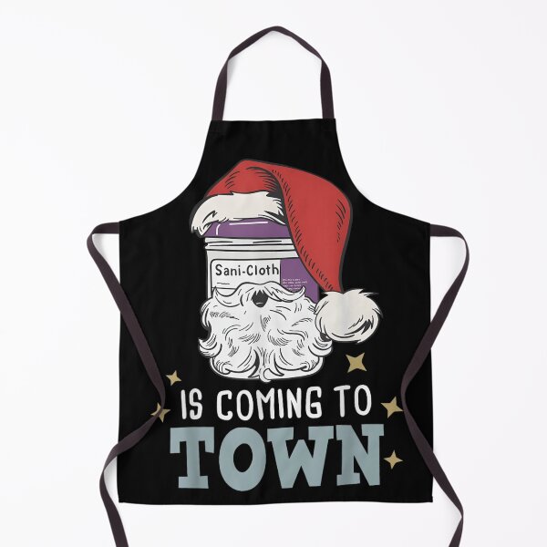 Item preview, Sani Cloth Is Coming To Town Nurse Doctor Christmas Humor designed and sold by Serene woods.