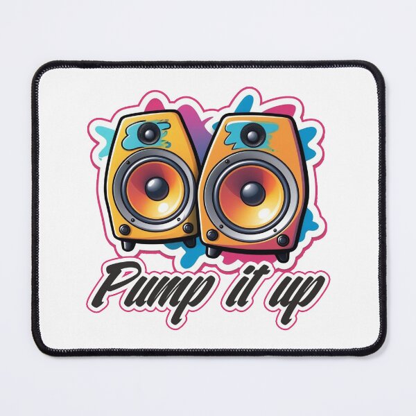 Item preview, Pump It Up – Colorful Speaker Art with Music Energy Vibes designed and sold by JaaGo PopLab.