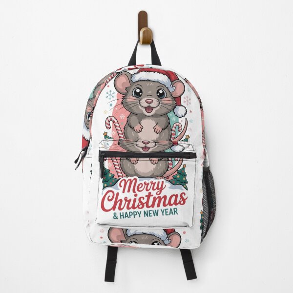 Item preview, Christmas happy new year Shrew  T-Shirt – Kawaii Holiday Mouse Design, Funny Winter Animal Tee, Cute Xmas Gift Idea for Kids & Adults designed and sold by kaka8888.