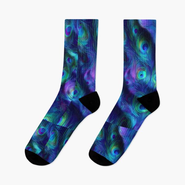Item preview, Iridescent Peacock Feathers | Vibrant Blue, Green & Purple Pattern designed and sold by ClaraToneStudio.