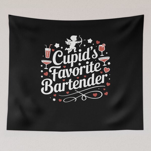 Item preview, Cupids Favorite Bartender Funny Valentine Drink designed and sold by KristyCharleen.