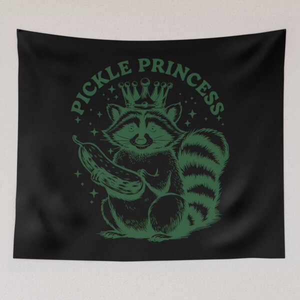 Item preview, Pickle Princess Funny Pickles Lover Raccoon Foodie designed and sold by znkeaaxrh99.