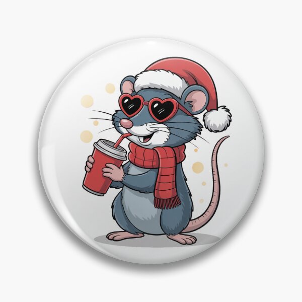Item preview, Christmas happy new year Shrew  T-Shirt – Kawaii Holiday Mouse Design, Funny Winter Animal Tee, Cute Xmas Gift Idea for Kids & Adults designed and sold by kaka8888.