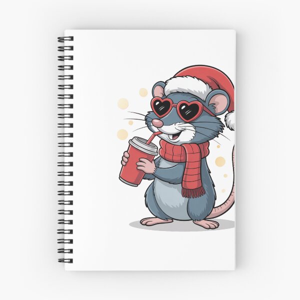 Item preview, Christmas happy new year Shrew  T-Shirt – Kawaii Holiday Mouse Design, Funny Winter Animal Tee, Cute Xmas Gift Idea for Kids & Adults designed and sold by kaka8888.