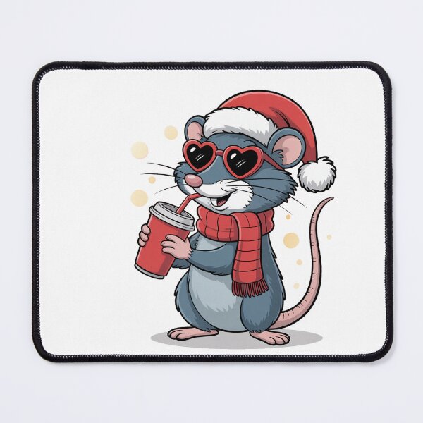 Item preview, Christmas happy new year Shrew T-Shirt – Kawaii Holiday Mouse Design, Funny Winter Animal Tee, Cute Xmas Gift Idea for Kids & Adults designed and sold by kaka8888.